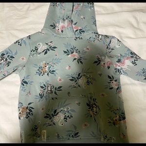 Girls 6-8 years old woodland animal hoodie